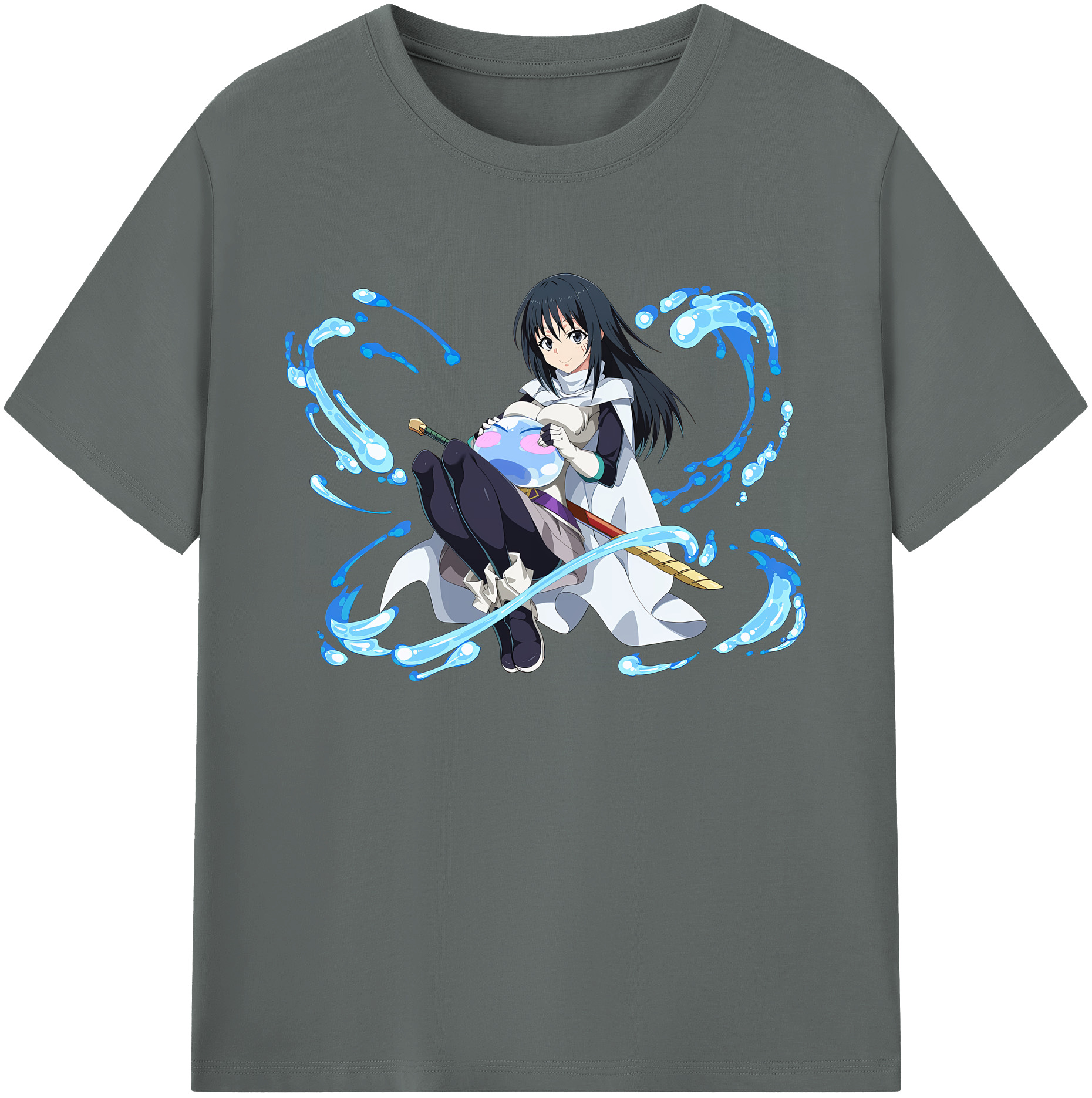 （画像用） 転スラ Regarding Reincarnated to Slime 綿100％ メンズ半袖Tシャツ｜肌触りやわらか＆通気性